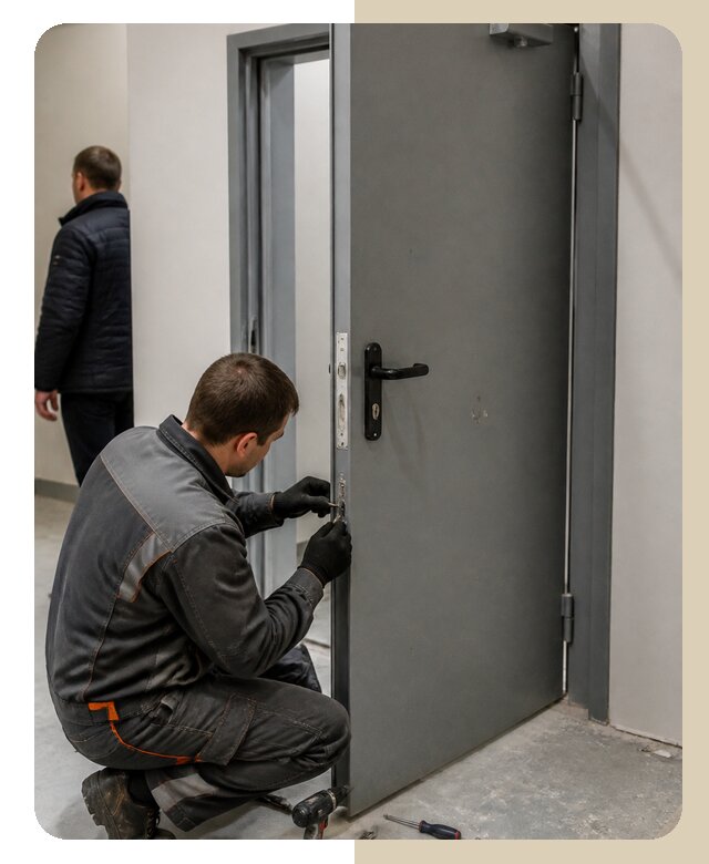 Ремонт противопожарной двери в Ивантеевке по цене 6687 р. | ДвериЛегко-Внт